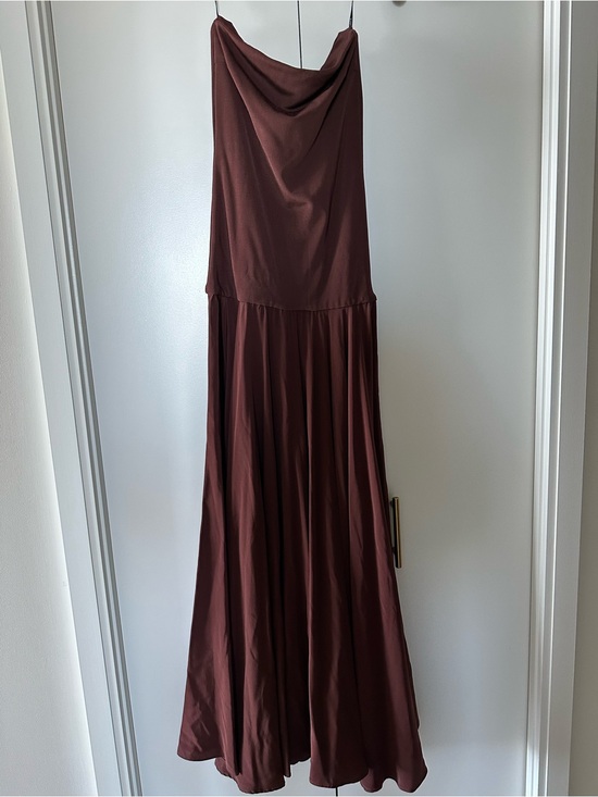 ESSE Dresses & Skirts - ESSE Illi Strapless Maxi Dress in chocolate brown size XS